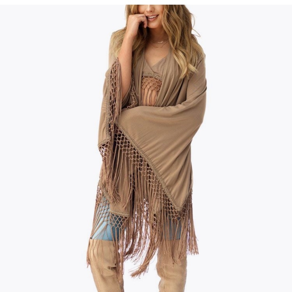 Sky Cherise Cream Fringed Women's Cover
